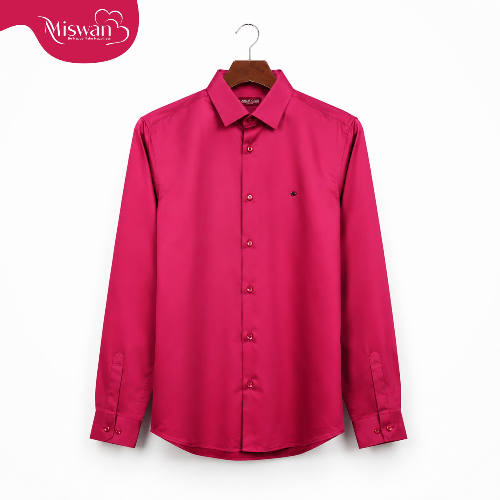 Corporate-Stitch Formal Shirt (Marron)