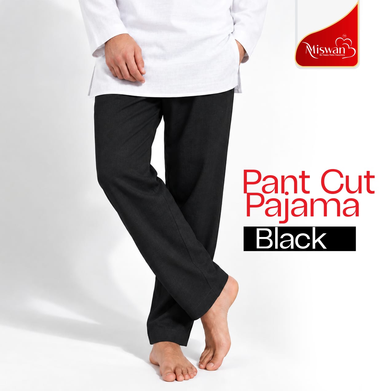 Pant-Cut Black Pajama 