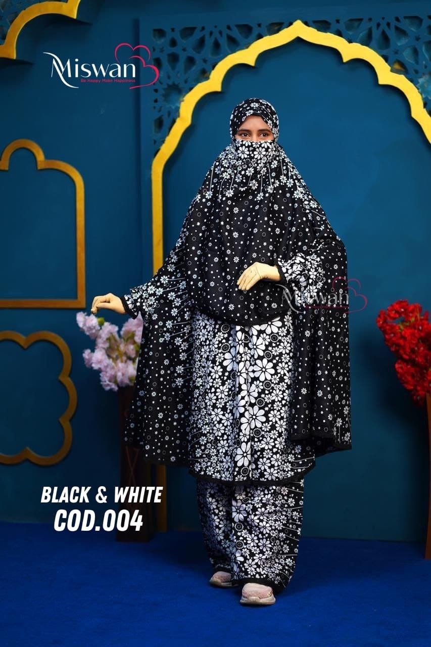 Khimar(Black & White -004)